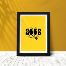 Good Mood (Wall art, Aesthetics, Minimal) Framed Poster with Acrylic Glass, Multicolor - Perfect for Room & Office Decor