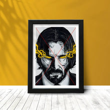 John Wick  Framed Poster with Acrylic Glass, Multicolor - Perfect for Room & Office Decor