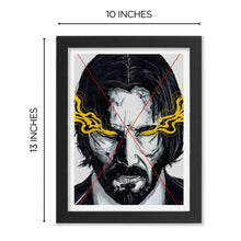 John Wick  Framed Poster with Acrylic Glass, Multicolor - Perfect for Room & Office Decor