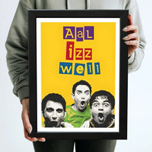 All is Well Framed Poster with Acrylic Glass, Multicolor - Perfect for Room & Office Decor