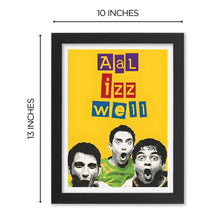All is Well Framed Poster with Acrylic Glass, Multicolor - Perfect for Room & Office Decor