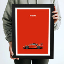 Car Framed Poster with Acrylic Glass, Multicolor - Perfect for Room & Office Decor
