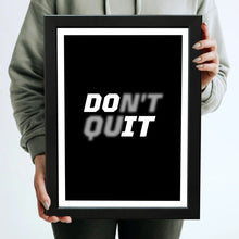 DO IT (don't quit) Framed Poster with Acrylic Glass, Multicolor - Perfect for Room & Office Decor