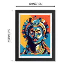 Indian Men (Dance, color) Framed Poster with Acrylic Glass, Multicolor - Perfect for Room & Office Decor