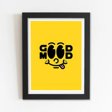 Good Mood (Wall art, Aesthetics, Minimal) Framed Poster with Acrylic Glass, Multicolor - Perfect for Room & Office Decor 