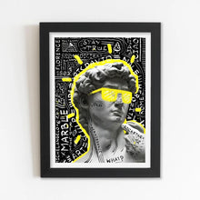 Asthetic man art Framed Poster with Acrylic Glass, Multicolor - Perfect for Room & Office Decor 