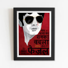 Faisal (sabla badla lega re) Framed Poster with Acrylic Glass, Multicolor - Perfect for Room & Office Decor 