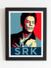 Actor SRK Framed Poster with Acrylic Glass, Multicolor - Perfect for Room & Office Decor 