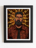 Actor Kamal Haasan Framed Poster with Acrylic Glass, Multicolor - Perfect for Room & Office Decor 