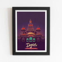 Dasara (Karnataka, Mysuru, Mysore) Framed Poster with Acrylic Glass, Multicolor - Perfect for Room & Office Decor 