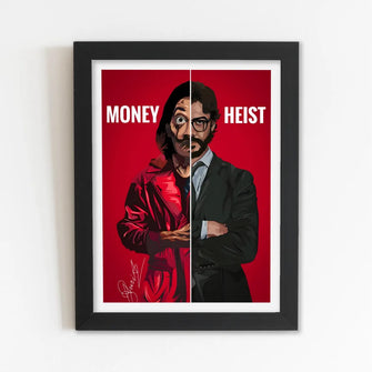 Money  (Doctor) Framed Poster with Acrylic Glass, Multicolor - Perfect for Room & Office Decor 