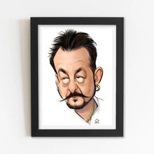 Actor Caricature (Sanju)  Framed Poster with Acrylic Glass, Multicolor - Perfect for Room & Office Decor 