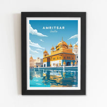 Amristar (India) Framed Poster with Acrylic Glass, Multicolor - Perfect for Room & Office Decor 