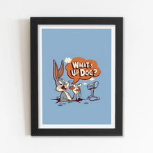 Bunny (Cartoon) Framed Poster with Acrylic Glass, Multicolor - Perfect for Room & Office Decor 