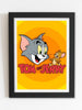 (Cartoon) Framed Poster with Acrylic Glass, Multicolor - Perfect for Room & Office Decor 