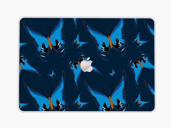Butterfly Blues - Macbook Skin